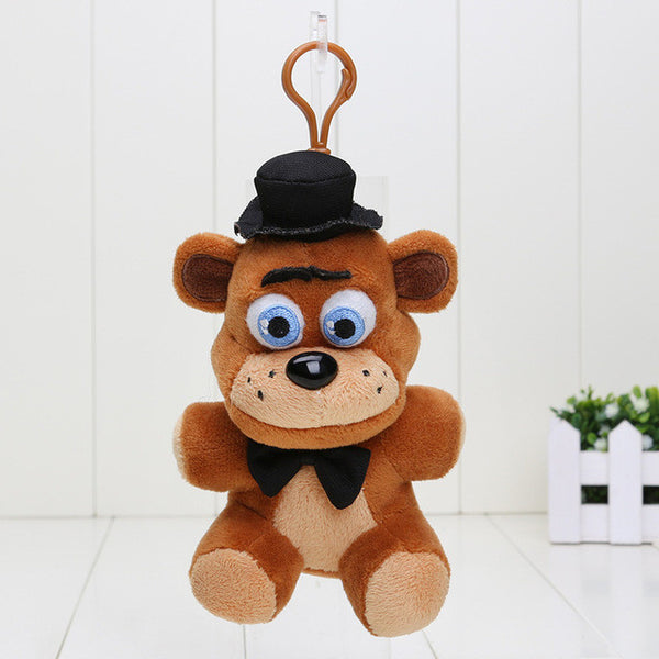 14cm Five Nights At Freddy FNAF Freddy Fazbear Mangle Chica Bonnie Toys Plush Pendants Keychains Dolls Sister Location