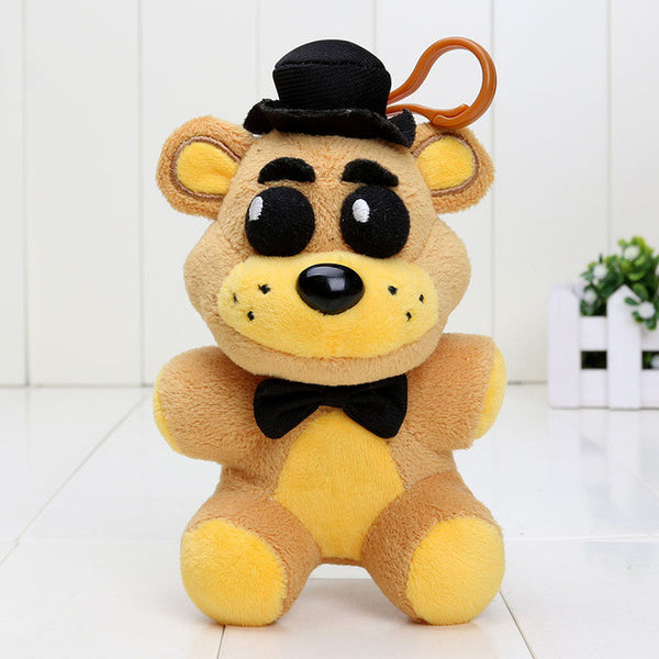 14cm Five Nights At Freddy FNAF Freddy Fazbear Mangle Chica Bonnie Toys Plush Pendants Keychains Dolls Sister Location