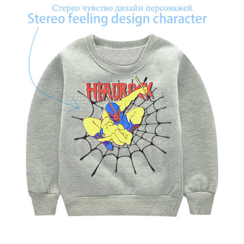 2016 New Arrival Baby Girls Sweatshirts Winter Spring Autumn sweater cartoon 6 Cats long sleeve T-shirt Character kids clothes