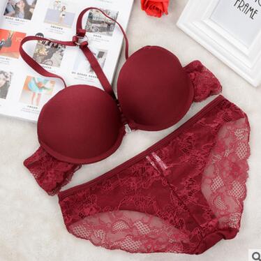 New 2016 Luxurious Elegance Vs Bra And Panty Set Y-line Underwear Set Female Sexy Lace Brand Push Up Secret Women Bra Set