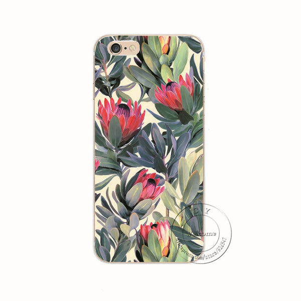 Shell For Apple iPhone 5 5S SE 5C 6 6S 7 Plus 6SPlus Back Case Cover Printing Mandala Flower Datura Floral Cell Phone Cases