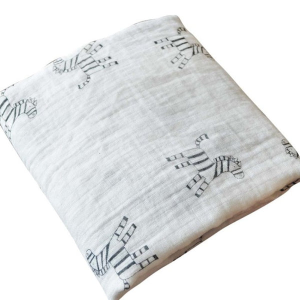 120x120cm Muslin Baby Toddler Cartoon Bedding Swaddling Blanket Warm Newborn Infant 100% Cotton Swaddle Towel