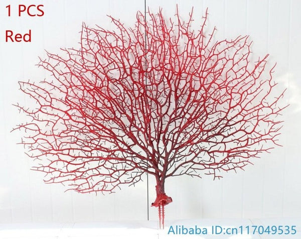 1 PCS Beautiful Artificial Fan Shaped Plastic Dried Branch Plant Home Wedding Decoration Gift without vase F330