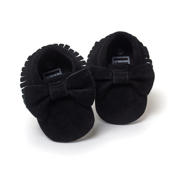 2016 New Suede Tassel Bow pu leather Newborn Baby Infant Toddler baby Moccasins Soft Mocc Bebe Non-slip Prewalker Baby Shoes