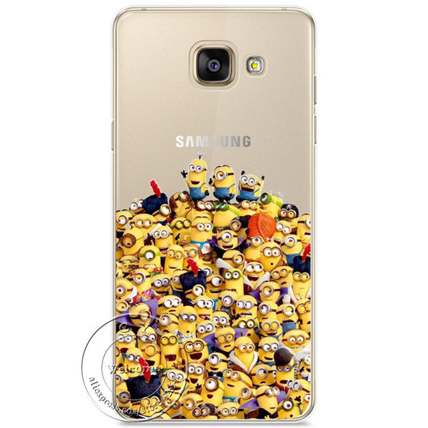 Minions Cat Mickey & Minnie Kiss Hard Case Cover For Samsung Galaxy A310 A510 A710 J110 J510 J710 A3 A5 A7 J1 J5 J7 2016 2017