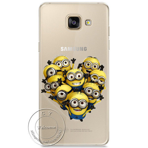 Minions Cat Mickey & Minnie Kiss Hard Case Cover For Samsung Galaxy A310 A510 A710 J110 J510 J710 A3 A5 A7 J1 J5 J7 2016 2017