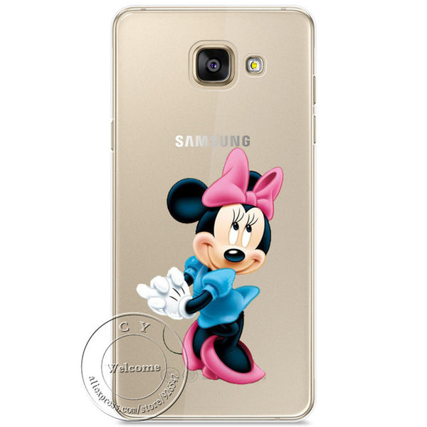 Minions Cat Mickey & Minnie Kiss Hard Case Cover For Samsung Galaxy A310 A510 A710 J110 J510 J710 A3 A5 A7 J1 J5 J7 2016 2017