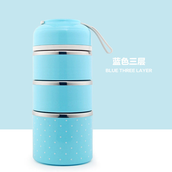 Portable Cute Mini Japanese Bento Box Thermal Insulation Leak-Proof Stainless Steel Lunch Box Food Fruit Storage For Kids Picnic