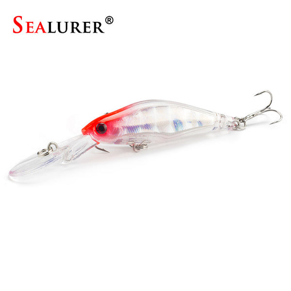 Laser Sinking Slowly Minnow Fishing Lure 9CM 7.2G Wobbler Artificial Fly Fishing Hard Bait Carp Crankbait Fishing Tackle 1PCS