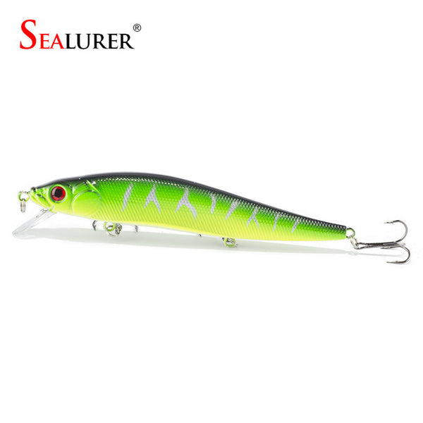 1PCS/lot 14 cm 23.7 g Fishing Lure Minnow Hard Bait with 3 Fishing Hooks Fishing Tackle Lure 3D Eyes Free Shipping