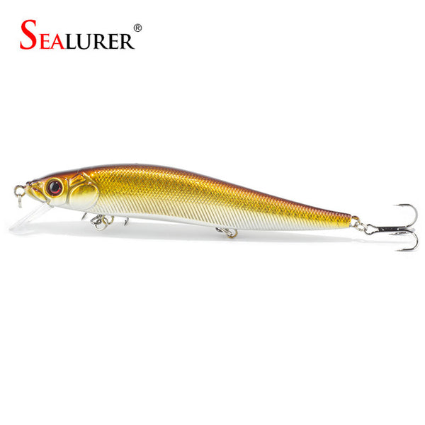 1PCS/lot 14 cm 23.7 g Fishing Lure Minnow Hard Bait with 3 Fishing Hooks Fishing Tackle Lure 3D Eyes Free Shipping