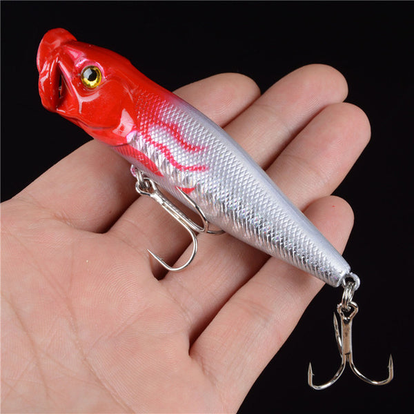 New Arrival 1 pcs Big Popper Fishing Lures 3d Eyes Bait Crankbait Wobblers Tackle Isca Poper Japan