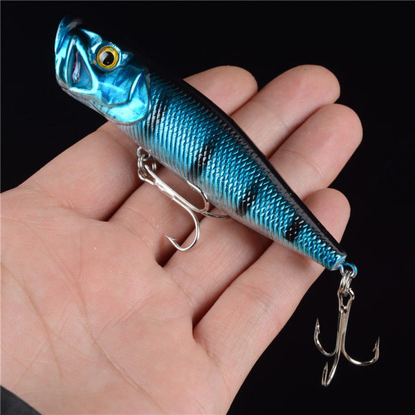 New Arrival 1 pcs Big Popper Fishing Lures 3d Eyes Bait Crankbait Wobblers Tackle Isca Poper Japan