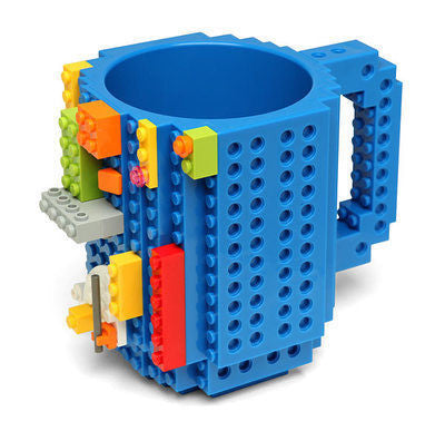 DIY New Drinkware Building Blocks Mugs DIY Block Puzzle Mug 1Piece Build-On Brick creative Mug Lego Type Coffee Cup Office Gift