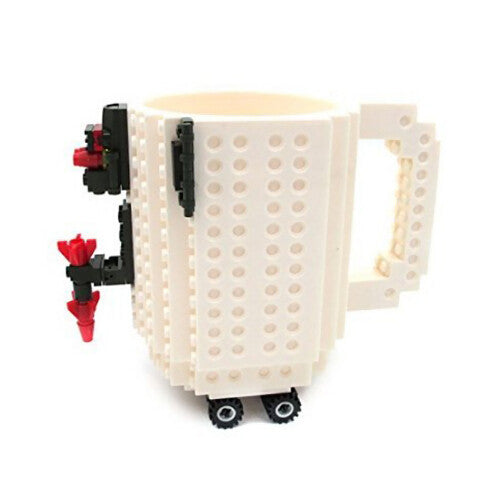 DIY New Drinkware Building Blocks Mugs DIY Block Puzzle Mug 1Piece Build-On Brick creative Mug Lego Type Coffee Cup Office Gift