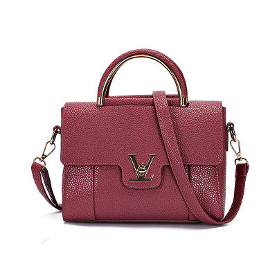 2016 Women V Letters Saffiano handbags Women Leather Commuter Office Ring tote bag Women's Pouch Bolsas Famous Ladys V Flap bag