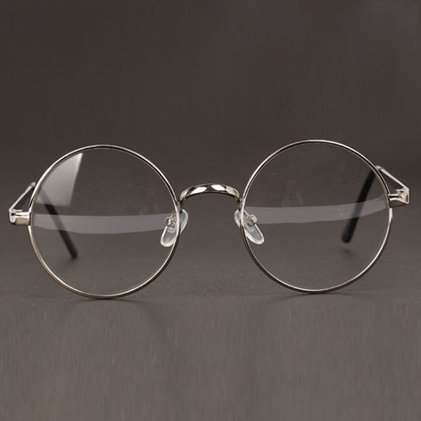 Fashion Retro Round Circle Metal Frame Eyeglasses Clear Lens Eye Glasses Unisex