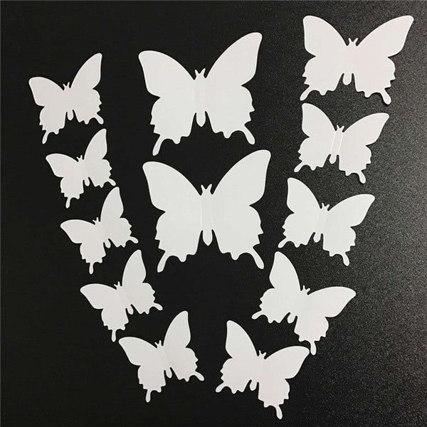 Hot Selling 12PCS 3D PVC Magnet Butterflies DIY Wall Sticker Home Decor Poster for Kids Rooms t Wall Decoration Drop Shipping