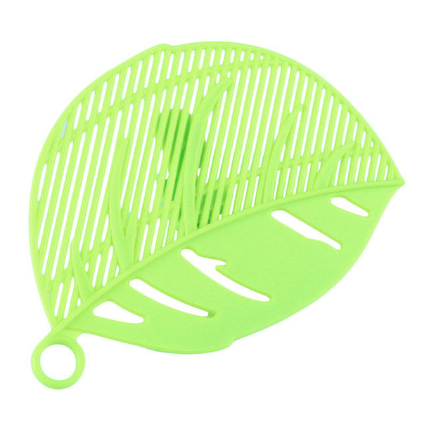 2016 Hot Sale 1PC Durable Clean Leaf Shape Rice Strainer Sieve Beans Peas Cleaning Gadget Strainer for Kitchen Clips Tools