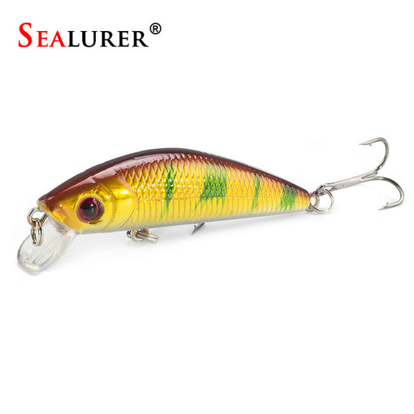 Sealurer Brand Lifelike Minnow Fishing Lure 7CM 8.5G 6# Hooks Fish Wobbler Tackle Crankbait Artificial Japan Hard Bait Swimbait