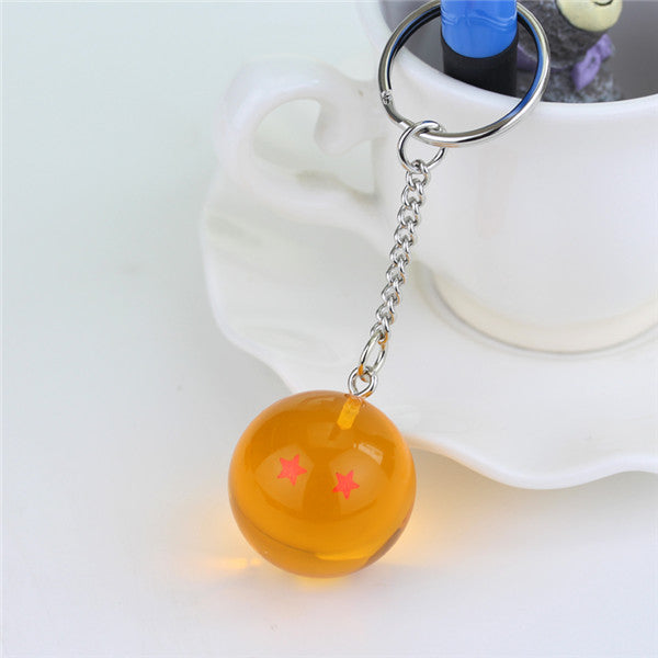 Anime Dragon Ball Z Keychain PVC 1-7 Stars Balls Figure Pendant Classic Cartoon Key chain Holder Souvenirs Keyring Entertainment