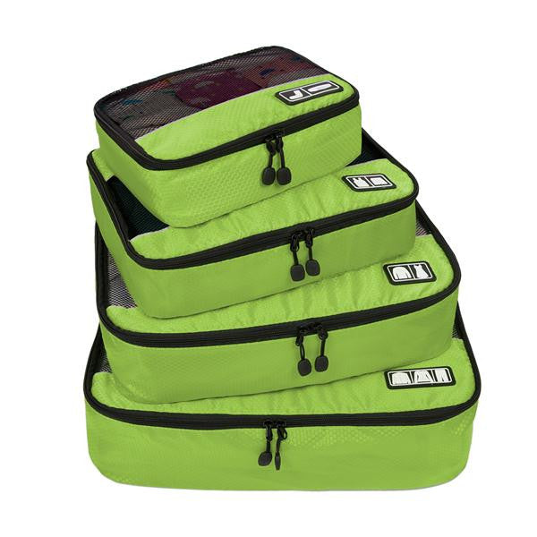 ECOSUSI Breathable Travel Bag 4 Set Packing Cubes Luggage Packing Organizers with Shoe Bag Fit 23" Carry on Suitcase