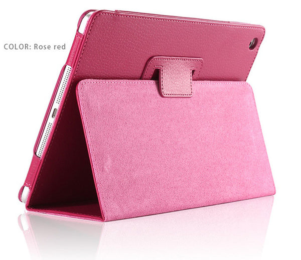 For Apple ipad 2 3 4 Case Auto Sleep /Wake Up Flip Litchi PU Leather Cover For New ipad 2 ipad 4 Smart Stand Holder Folio Case