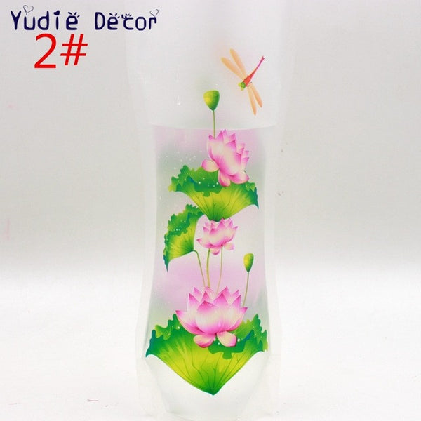 New Contracted rural style bags of environmental protection plastic vases for balcony, sitting room, bedroom, flowers supply