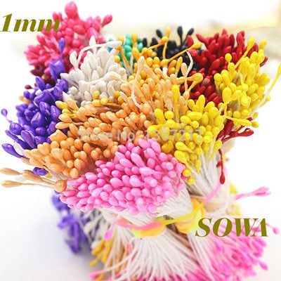 Free Shipping 420pcs 1mm Artificial Pearl Flower Stamen Floral Stamen Wedding Decoration for DIY