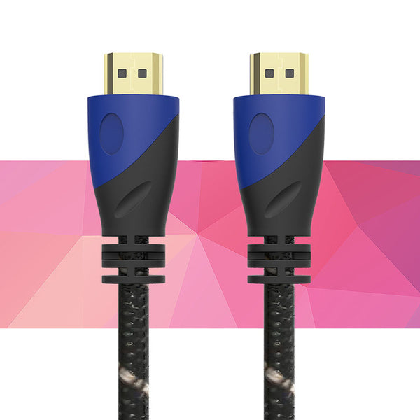 Nylon Braid HDMI Cable 0.5M 1M 1.5M 1.8M 3M 5M 10M HDMI Cord 1080P 3D for PS4 Xbox Projector HD LCD Apple TV PC Laptop Computer