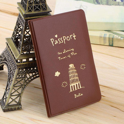 2016 New Fashion Passport Cover Documents Bag Utility PU Leather Passport Holder Travel Pouch ID Card Package Case for Men Women