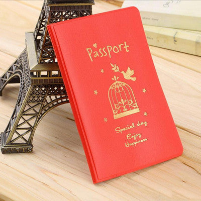 2016 New Fashion Passport Cover Documents Bag Utility PU Leather Passport Holder Travel Pouch ID Card Package Case for Men Women