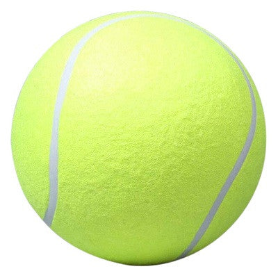 24CM Giant Tennis Ball For Pet Chew Toy Big Inflatable Tennis Ball Signature Mega Jumbo Pet Toy Ball Supplies Outdoor Cricket