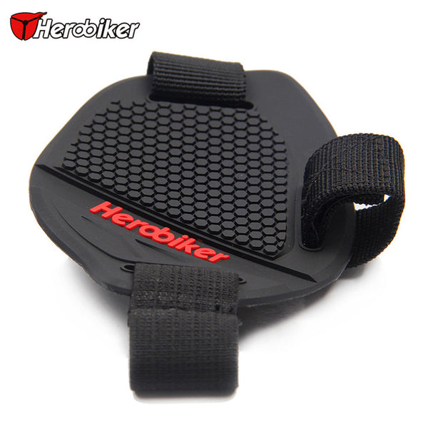 HEROBIKER Motorcycle Shift Pad For Riding Rubber Shift Lever Gear Shifter Shoe Boots Protector Shift Motorbike Boot Cover