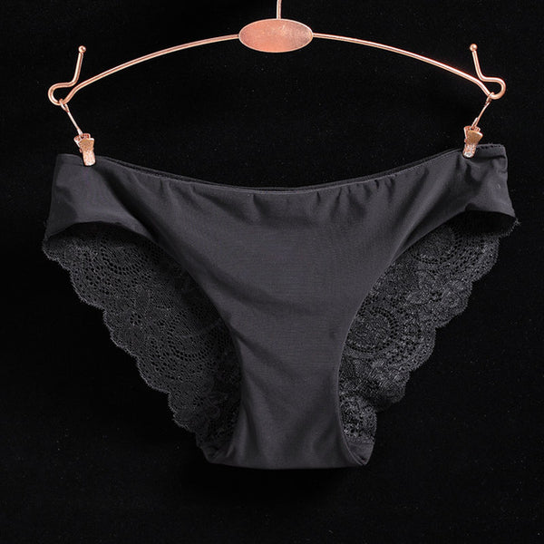 L-2XL!Free shipping!Hot sale!  women's sexy lace panties seamless cotton breathable panty Hollow briefs Plus Size girl underwear