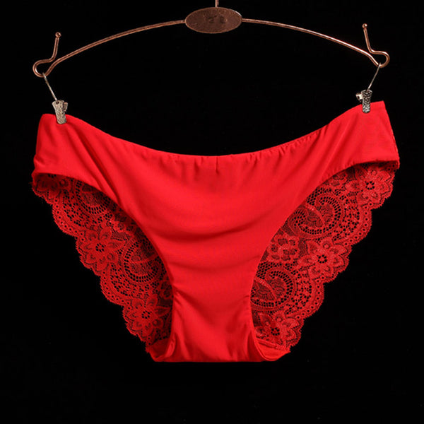 L-2XL!Free shipping!Hot sale!  women's sexy lace panties seamless cotton breathable panty Hollow briefs Plus Size girl underwear