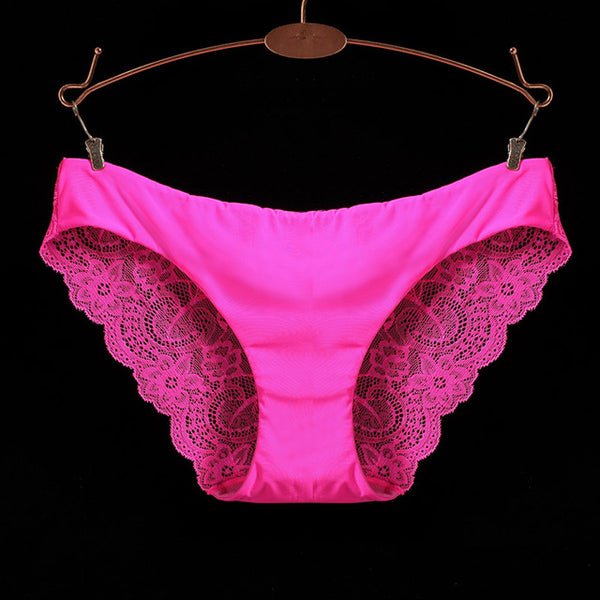 L-2XL!Free shipping!Hot sale!  women's sexy lace panties seamless cotton breathable panty Hollow briefs Plus Size girl underwear