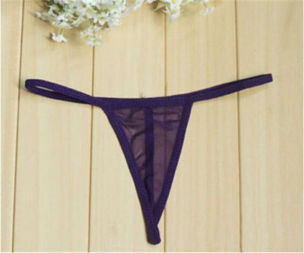 Wholesale Women Cosplay Sexy Lingerie See-thru G String T Back Brief Panties Underwear Thongs