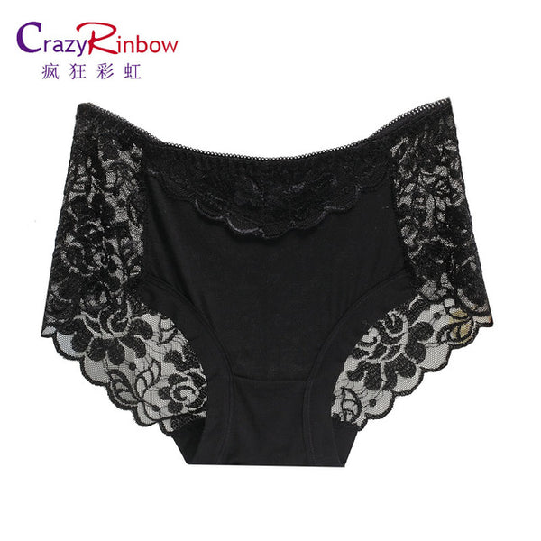 Women underwear briefs sexy women's Panties  full transparent lace seamless string plus size women underwear panty