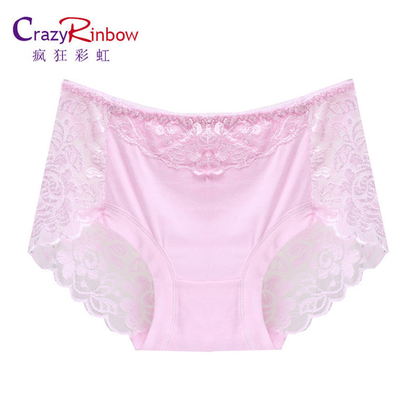 Women underwear briefs sexy women's Panties  full transparent lace seamless string plus size women underwear panty