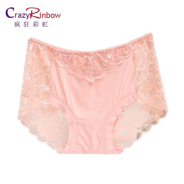 Women underwear briefs sexy women's Panties  full transparent lace seamless string plus size women underwear panty