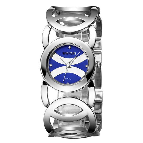 WEIQIN Brand Luxury Crystal Gold Watches Women Fashion Bracelet Quartz Watch Shock Waterproof Relogio Feminino orologio donna