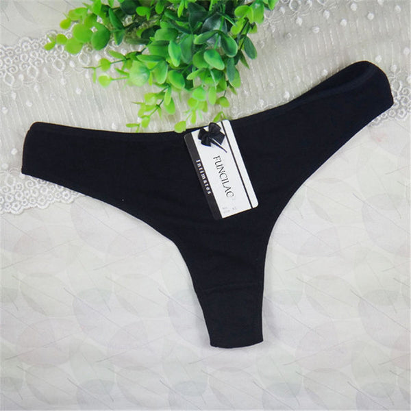 Free shipping Women's cotton panties Girl Briefs sexy fashion sexy thong underwear T Word Pants G String underwear wholesale