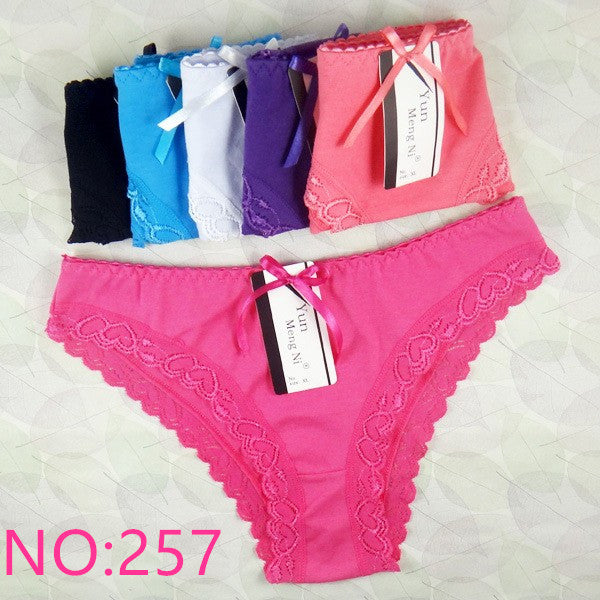 Free shipping 5pcs/lot Hot Selling Cotton women's briefs sexy low-waist panties Ladies briefs Ladies Cotton Briefs underwear