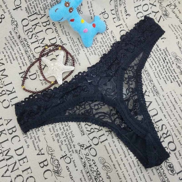 8color Gift full beautiful lace Women's Sexy lingerie Thongs G-string Underwear Panties Briefs Ladies T-back  1pcs/Lot zhx9401