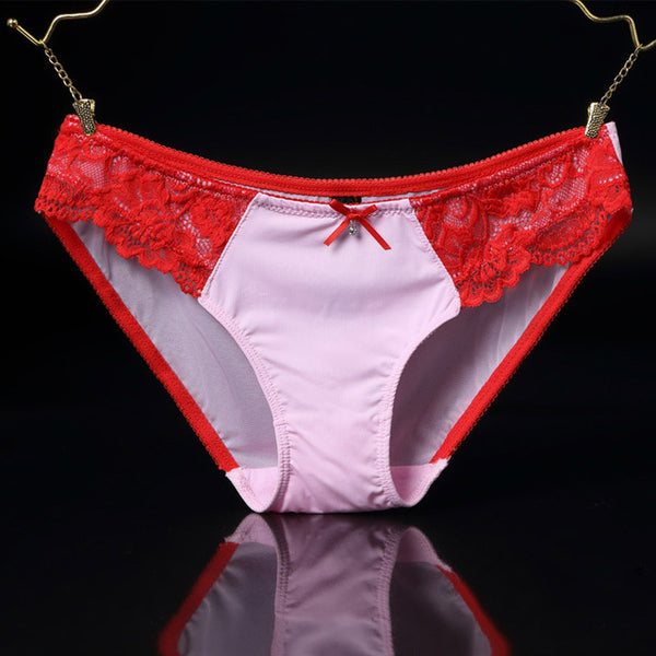 women  sexy lace panties seamless cotton breathable underwear Hollow briefs Plus Size girl new panty