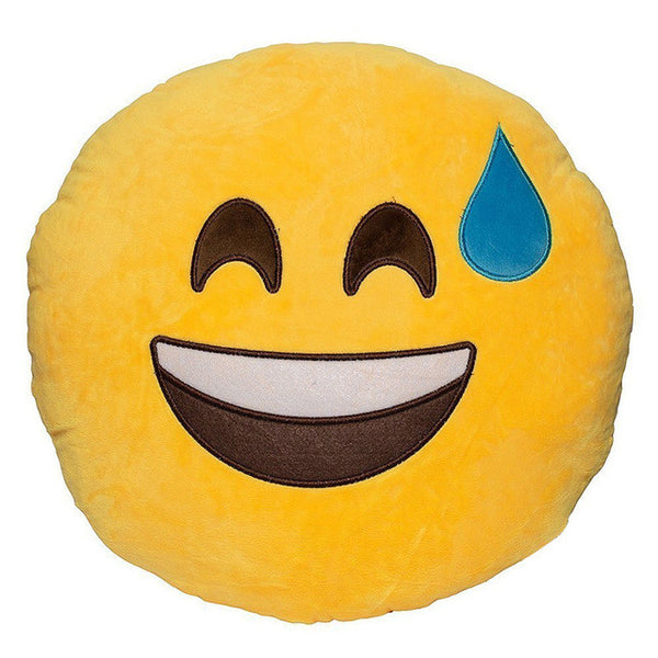 Funny Cute emoji pillow plush pillow coussin cojines emoji gato Round Cushion emoticonos smiley Pillows Stuffed Plush almofada