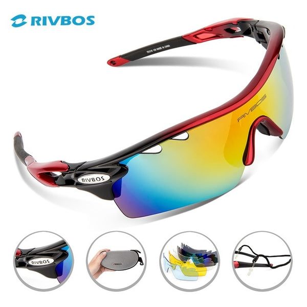 RIVBOS Oculos Ciclismo Cycling Tactical Glasses Men Women Gafas Ciclismo Bicycle Bike Sports Cycling Sunglasses Eyewear RB0801