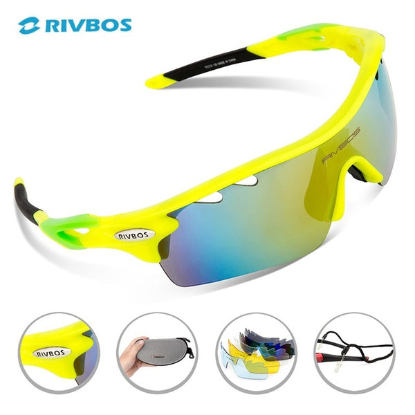 RIVBOS Oculos Ciclismo Cycling Tactical Glasses Men Women Gafas Ciclismo Bicycle Bike Sports Cycling Sunglasses Eyewear RB0801