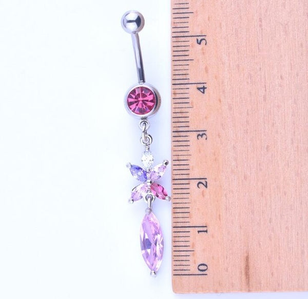 Sexy Dangle Navel Belly Button Rings Belly Navel Piercing Surgical Steel Belly Dance Bars Body Jewelry Piercing Barbell 18 style